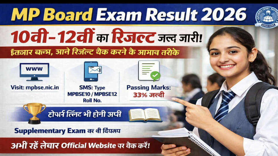 MP Board Result 2026 Date: 