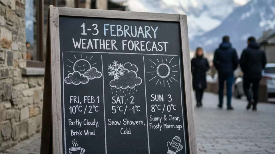 1-3 February Weather Forecast
